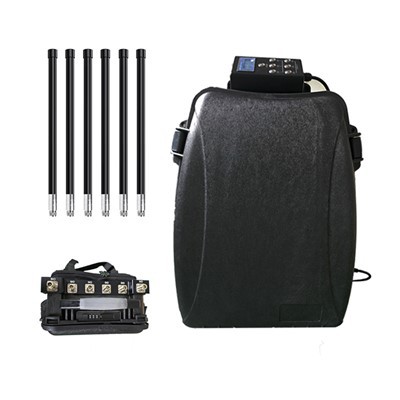 6 antenne ryggsekk bærbart anti -dronesystem fpv